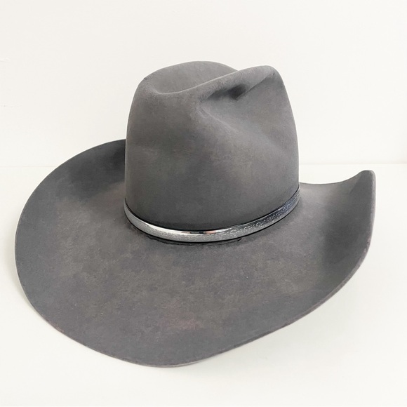 Resistol Quicksilver Gray Cowboy Hat Western 4X Beaver